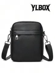 バッグ メンズ ショルダーパック 男性用シンプルな短財布、ファスナー式小銭入れ付き、クラッチハンドバッグ韓国風リストレットバッグ盗難防止バッグ、カード収納多数、クラッチバッグ長財布、ビジネス、バケーション、レザーバ