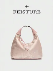 バッグ レディース ハンドルバッグ 1個 中国風刺繍パターンナイロントートバッグ、ショッピング、デート、女性へのギフト、オフィスレディに最適、オフィス、大学、仕事、通勤に最適、ピンク