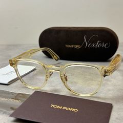 未使用✨TOM FORD サングラス FT751-F スクエア クリアイエロー - メルカリ