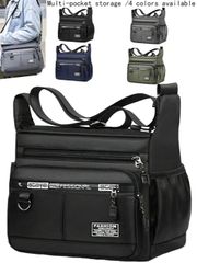 バッグ メンズ ショルダーパック メンズオックスフォードテクスチャーショルダーチェストバッグ パスワードロック付き - ファッションモーターサイクルクロスボディバッグ 携帯電話ポケット付き、ジッパー開閉、通勤に最適