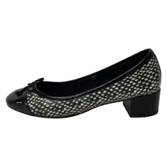 COLE HAAN(コールハーン) パンプス 6 1/2 B レディース ダークグレー×黒×白 型押し加工 レザー