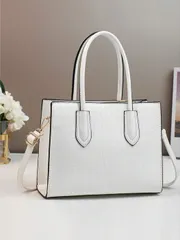 バッグ レディース ハンドルバッグ 新作 無地 歯楊枝パターン レディースハンドバッグ スモールスクエアバッグサッチェル ショルダーバッグ 多ポケット 多目的 カジュアル 大容量トートバッグ 旅行や買い物に適した