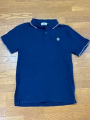 stone island ストーンアイランド　ポロシャツ　ネイビー　L相当　半袖　tシャツのサムネイル