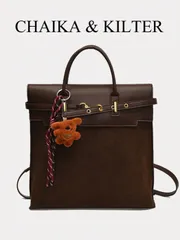 バッグ レディース トートバッグ 1個 PU&スエード素材の大容量トートバッグ、ベルトデコレーション ヴィンテージファッション、ジッパー開閉、マルチユース ショルダー/ハンドバッグ、デイリー&アウトドアに適し(ペン