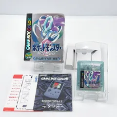 美品 ポケットモンスター クリスタルバージョン ゲームボーイカラー ニンテンドー Nintendo Pocket Monster ポケモン Gameboy Color 管理番号M1755