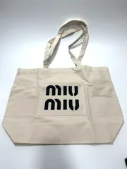 ミュウミュウ miumiu トートバッグ キャンバス ベージュ新品未使用 廃盤 レア 正規品のサムネイル