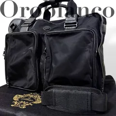 ☆★美品★Orobianco　オロビアンコ★ビジネスバッグ　ショルダーバッグ　トートバッグ　大容量　A4収納可　パソコン収納OK　斜め掛け　ナイロン　レザー　ブラック　袋付き　現状品★♯2376