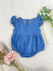 デニム　ロンパース　ベビー服