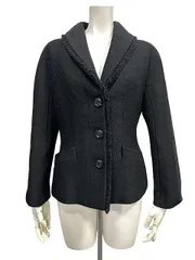 【中古】Salvatore Ferragamo サルヴァトーレフェラガモ ジャケット ブラック サイズ40 レディース＿S13＿セルモアから出品＿s-0603-r13のサムネイル