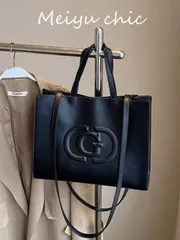 バッグ レディース トートバッグ この大容量防水ビジネスカジュアルソリッドカラーPUレザー製レディースバックパック/ショルダーバッグは、女の子、レディース、大学生、キャリアスターター、オフィスワーカーに適しています