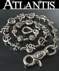 CHROME HEARTS 銀座店 クロムハーツ １クリップ アルファベットロゴ ウォレットチェーン メンズ シルバー SV925 102419 CHROME HEARTS 銀座店 クロムハーツ 1クリップ アルファベットロゴ