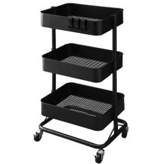 新品IKEA RÅSKOG キッチンワゴン ブラック45cmx35cmx77cm - メルカリ