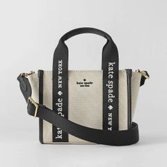 kate spade】25SS キップキャンバス スモール トート ナチュラル