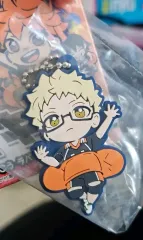 ハイキュー 月島 蛍 ケイ（K） ガチャ グッズ ラバー キーホルダー