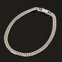 SV925 喜平 ネックレス 六面ダブル喜平ネックレス(22g-55cm)中留(中