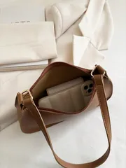 バッグ レディース ショルダーバッグ ファッショナブルなレトロスタイル ブラウンのショルダーバッグ、ジップ付きハンドバッグ、多機能クロスボディバッグ、スタイリッシュで容量も大きい、日常使い、ミーティング、パーティー