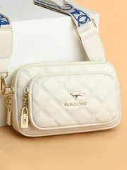 バッグ レディース ショルダーバッグ 新作ファッション クラシック 万能 無地キルティング 防水PU素材 ダイヤモンドグリッドデザイン レトロメタルアニマルロゴ装飾 ショルダーバッグ スクエアバッグ レターパターン