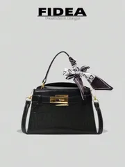 バッグ レディース ハンドルバッグ 新作ファッション レディースハンドバッグ、無地エレガントなクロコダイル柄シックなトートバッグ付きスカーフ、デートやショッピングに使えるバーサタイルなショルダーバッグ