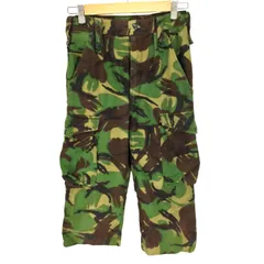 ユーロミリタリー Euro military 90S TROUSERS COMBAT DPM イギリス軍 ウッドランドカモ サイドアジャスター クロップド リメイク カーゴ ジョーツ 99年製  メンズ  L76 W72 S88