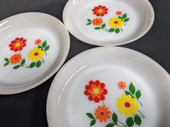 昭和レトロ 花柄プラスチックトレイ トレー 6枚セット - メルカリ