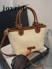 バッグ レディース ショルダーバッグ ミニ ファッショナブル 合成ストローハンドバッグ、パーティー、外出、バケーション、ショッピング、日常使いに最適。コインや携帯電話を収納できる。ホワイトカラー、大学生、キャリアウ