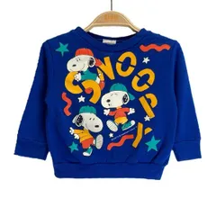 【中古】　スウェット　長袖　プリント　スヌーピー　キャラクター　SNOOPY　キッズ　古着　/0311