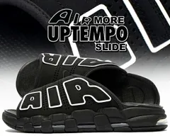 ナイキ エア モアアップテンポ スライド NIKE AIR MORE UPTEMPO SLIDE black/white-black-clear dv2132-001 サンダル ブラック ホワイト モアテン