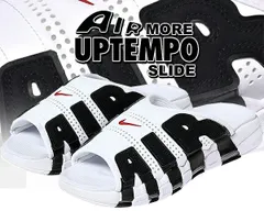 ナイキ エア モアアップテンポ スライド NIKE AIR MORE UPTEMPO SLIDE white/varsity red-black fb7818-100 サンダル ホワイト ブラック モアテン