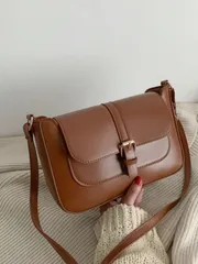 バッグ レディース ショルダーバッグ シンプルなソリッドカラーのミニマリストウエストベルト付きショルダーバッグ、ショッピング、財布の携帯、若い女性、大学生、キャリアスターター、ホワイトカラーワーカーに適しています。