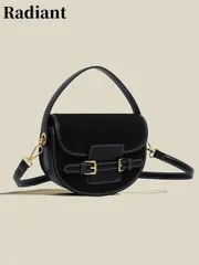 バッグ レディース ハンドルバッグ プレミアム品質のサドルバッグ、ヴィンテージステッチングハンドバッグ、2025年新作カジュアル多用途クロスボディバッグ