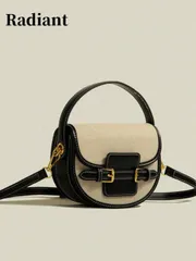 バッグ レディース ハンドルバッグ プレミアム品質のサドルバッグ、ヴィンテージステッチングハンドバッグ、2025年新作カジュアル多用途クロスボディバッグ