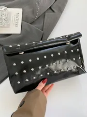 バッグ レディース クラッチバッグ ファッショナブルな無地のハンドバッグ、大容量のフリップカバー磁気バックル付きスクエアバッグ、ワニ柄の女性用バッグ、パーティー、旅行、ショッピングなど様々な場面で活躍するレディース