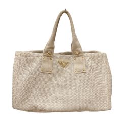 PRADA かごバッグ ストローバッグ 2way ベージュ - メルカリ