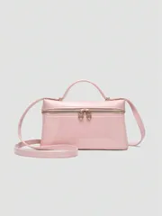 バッグ レディース ショルダーバッグ 1個 無地 PU 正方形 ショルダーバッグ、女性の日常ファッションコーディネートや外出に適しています