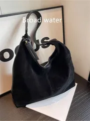 バッグ レディース トートバッグ ビンテージスエード大容量カジュアルショルダートートバッグ、レター型押しレザーパッチデコレーション、パッチワークカラーブロックハンドバッグ、エレガントで多用途なレディーストートバッグ