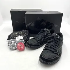 【中古品】NIKE ナイキ × TRAVIS SCOTT トラヴィス スコット 別注 コラボ AIR JORDAN 1 LOW OG SP ”BLACK PHANTOM