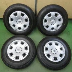 新車外し！23年★トヨタ 200系 ハイエース 純正 スチール 195/80R15 107/105N ブリヂストン エコピア RD613 15インチ PCD139.7/6H★6041101イノのサムネイル