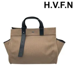 ハブファン H.V.F.N トートバッグ LUNA CANVAS  ルナキャンバス 馬具デザイン 撥水加工 ベージュ レディース 6V428のサムネイル