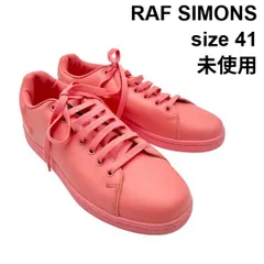 未使用 ラフシモンズ RAF SIMONS ローカットスニーカー Orion オリオン モードスタイル ピンク レザー 41 26.0cm ～ 26.5cm メンズ 6V432のサムネイル