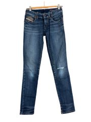 DIESEL Denim Plus Sweatpants, Straight Leg, Indigo, Women's Size 23 (Equivalent to Small) [ZY7]