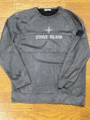 STONE ISLAND ベロア スウェット Certilogo付き S - メルカリ