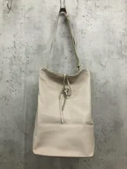 LA SCAIA ラ スカイア レザー ワンハンドル ショルダー バッグ オフホワイト ■■◎レディース