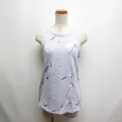 ナイキ NIKE 子供用 スポーツウェア スウェット地 タンクトップ XL 13-14 薄紫 ラベンダー スウィッシュ柄 トレーニング