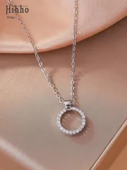 ジュエリー レディース ネックレス ラウンドペンダントネックレス キュービックジルコニア 女性 高級感 デートやプレゼントに最適