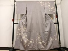 付け下げ 身丈165 裄64.5 金駒刺繍 金彩 一つ紋 菊花 着物 062b - メルカリ