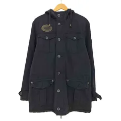 アルマーニジーンズ ARMANI JEANS ワッペン装飾 比翼 ダブルジップ 裏地ファー 4ポケット フーデッドジャケット メンズ JPN：M のサムネイル