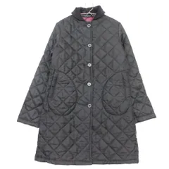 Traditional Weatherwear トラディショナルウェザーウェア コート キルティング 中綿 ジャケット ブルゾン コーデュロイ ナイロン ブラウン 34【M】 レディース 【中古】