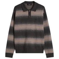 ダイム メンズ アウター ニット・セーター Dime Striped Rugby Knit Charcoal Multi チャコール