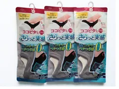 【新品】オカモト ココピタプラス 23-25cm グレー 深型 スニーカー丈 3足セット 脱げない 靴下のサムネイル