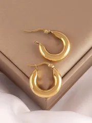 ジュエリー レディース イヤーアクセサリー  ステンレススチールフープピアス メンズファッション ラウンドピアス パンク ラウンド レディースピアス 女性用ジュエリー